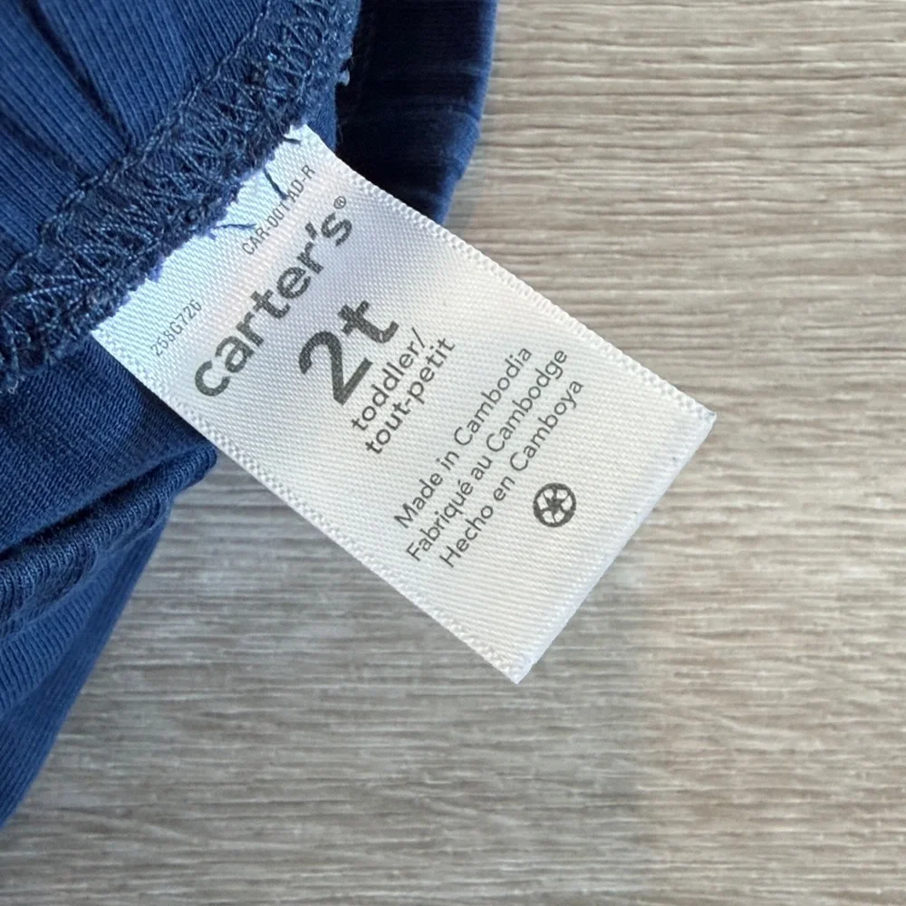 Carter's toddler girls navy blue leggings